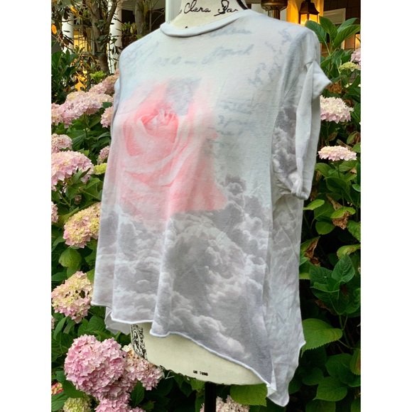 WILDFOX💋|| Cloudy Pink Rose Crewneck Tee - Picture 6 of 12